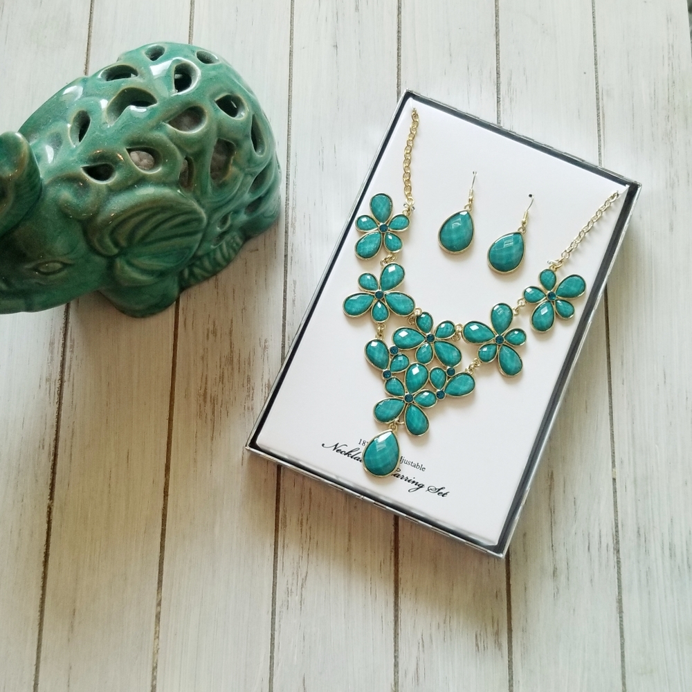 Earring and Necklace Jewelry Set